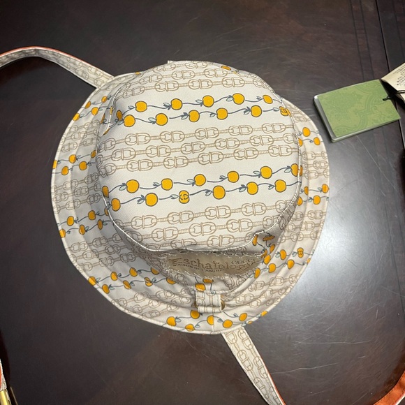 New Gucci Floral GG Logo Bucket Hat Double Sided Size S - Picture 7 of 16